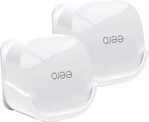2Pack Wall Mount Holder for eero 6 Plus 6+ and eero 6 Router Mesh Wi-Fi System,Wall Mount Stand Bracket for eero 6 Plus and eero 6 tri-Band Mesh,Wall Bracket for eero 6+ Extender Router Wire Organizer