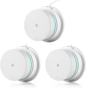 Wall Mount for Google WiFi AC1200 - Ceiling Mount for Google WiFi 2016 Model and 2020 Model, Space Saving and Enlarging Coverage, Reinforced and Perfect Unity (3-Pack)