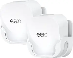 XLTTYWL eero 7 Wall Mount Kit, erro 7 Mount Bracket Optimize Space&Cable Management Accessories eero WiFi 7 Compatible with eeros 7 Extender Dual-Band Mesh Wi-Fi 7 Router (White, 2 Pack)