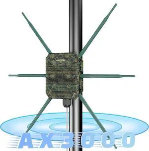 WAVLINK AX3000 WiFi6 Outdoor WiFi Extender, Dual Band 5G+2.4G WiFi 6 Outdoor Wireless Access Point Weatherproof WiFi Repeater, Router, 802.3at Active POE, 6X 7dBi Intennas,Work with Starlink