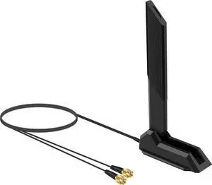 External Tri-Band 802.11BE Performance WiFi 7 Antenna with RP-SMA Male Connector for WiFi 7 PC Desktop Computer Extendable Router ASUS ROG Gaming Motherboard, Slinkdsco
