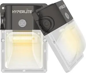 HYPERLITE LED Wall Pack 30W: 2Pack 3600lm 3000K Security Lights - Outdoor LED Wall Lights with Dusk to Dawn Photocell for House and Deck UL Listed