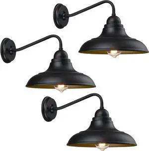 3 Pack Wall Lights Wall Mount for House Farmhouse Outdoor Wall Sconce Classic Barn Lights Outdoor & Indoor, 12"