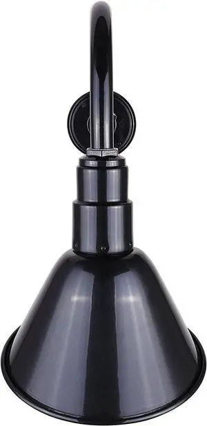 CANARM BL10WACBK Outdoor Aluminum Barn Light , Black , 10 Inch