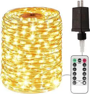 Warm White Fairy String Lights 400FT Long 1200 LED Waterproof Plug in String Lights with Remote for Living Bed Room, Backyard, Patio, Garden, Porch, Wedding or Christmas