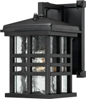 Westinghouse 6204500 Caliste 1 Light Outdoor Wall Lantern with Dusk to Dawn Sensor, Textured Black