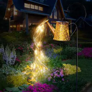 Solar Watering Can Lights,Metal Outdoor Garden Decor for Outside,IP65 Solar Lantern Outdoor Waterproof,Solar Garden Light, Yard Decorations Outdoor for Garden Yard Pathway Gifts for Mom Birthday