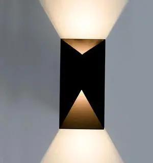 LED Outdoor Wall Lights, Modern Black Exterior Wall Light Fixtures, Dimmable 10W 3000K Up Down Patio Porch Lights Wall Mount Outdoor Sconces for House Yard Hallway