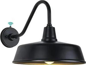 Barn Lights Outdoor 15 Inch Large Classic Gooseneck Light,Farmhouse Wall Mounted Barn Lights from Dusk to Dawn,Home Gooseneck Barn Light Outdoor for Porch,House and Garage.