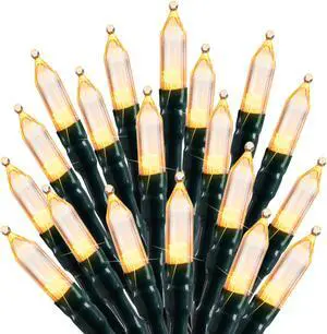 LED Christmas Mini Lights, 75 Feet 200 LED Clear Bulbs String Lights with 8 Light Modes, Connectable Fairy Lights Plug in for Outdoor Xmas Trees Garland Wreath Holiday Decorations, Warm White