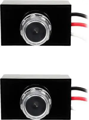 Outdoor Hard-Wired Post Eye Light Control with Photocell Light Sensor, Dusk to Dawn Sensor, Photocell Sensor, Light Sensor for Outdoor Lighting, UL Listed(2 Pack)