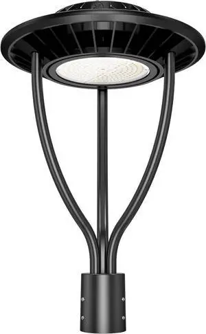 LED Post Top Light ETL DLC Listed 60W 48W 36W Adjustable Outdoor Pole Lights with Photocell IP65 Waterproof Post LED Fixture 5000K for Garden Yard Street