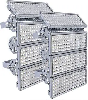 Kekeou 800W Stadium Lights Outdoor LED Flood Light 2 Pack 400W Field Lights Outdoor Adjustable Lighting Angle Sport Field Light 88000LM 6500K IP67 Waterproof for Arena Lighting