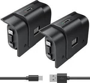 Rechargeable Xbox Controller Battery Pack, Play & Charge Kit for Xbox One/Xbox Series X|S - 40H Playtime, 2.5H Full Charge, with Cover & Charging Cable, Xbox Accessories for Xbox One S/One X/One Elite