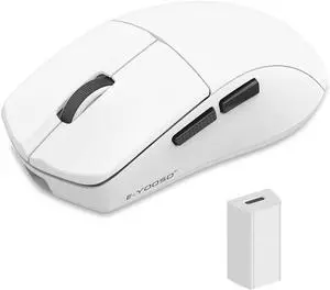 E-YOOSO PRO 3-Mode Wireless Gaming Mouse, Hype-Speed 4K Polling Rate, 53Gram Ultra-Light 26K DPI Gamer Mouse with Ergonomic Natural Grip Build, Software Supported, Redefinable Macro Buttons