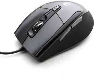 Noiseless USB Optical Gaming Computer Wheel Mouse 1600 DPI Super Quiet JNL-101K Black Silent