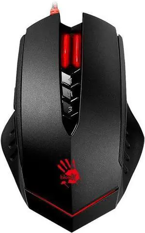 V8MA Ultra Core 3 Optical PC Gaming Mouse with X'Glide Metal Mouse Feet for Precision Handling - 8 Programmable Buttons for Macros/Scripting/Automation - Ideal for Palm Grip - 3200DPI