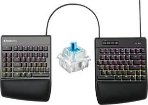 KINESIS USB GAMING Freestyle Edge RGB Split Mechanical Keyboard (MX Blue)