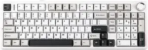 x Aula F99 Pro Wireless Mechanical Gaming Keyboard, Hot Swappable Custom Cream Keyboard with RGB Backlit, Pre-lubed Linear Switches, Gasket Structure PBT Keycaps Blutooth Keyboards for PC Xbox