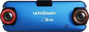 UltraDash Z3+ Commercial Edition + 64GB SD Card - Dual Lens Dash Cam+ High Endurance Micro SD, 2K 1440P, IR Cabin Lens, 140° Wide Angle, Super Capacitor for Rideshare, Taxi