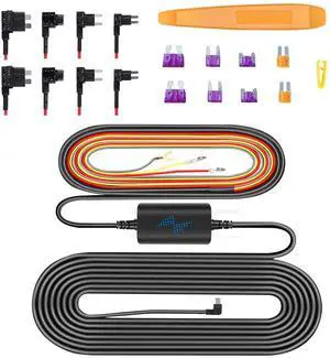 navycrest Type C Hardwire Kit Dash Cam, 12V to DC 5V / 2A Hardwire Kit Fuse with Fuse Taps and Installation Tools, 11.5ft