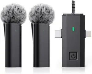 3 in 1 Wireless Microphone for iPhone, iPad, Android, Camera, Mini Lavalier Lapel Mic, USB-C Microphone, 2.4G Ultra-Low Delay, Microphones for YouTube,TikTok,Video Recording,Live Streaming,Vlog 3 in 1 Wireless Microphone for iPhone, iPad, Android, Camera, Mini Lavalier Lapel Mic, USB-C Microphone, 2.4G Ultra-Low Delay, Microphones for YouTube,TikTok,Video Recording,Live Streaming,Vlog