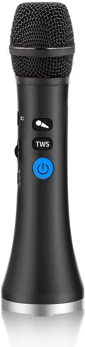 YF79 Wireless Bluetooth Microphone with 20W High Power, DSP Chip for Clear Sound, Dual Mic Connectivity for Duet Singing, One-Click Vocal Reduction for Karaoke, Portable Design with Loud Volume(Black)