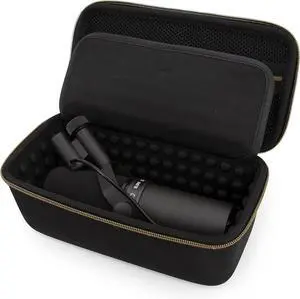 CASEMATIX Studio Case Compatible with Rode PodMic, Shure SM7B Microphone and Other Large Podcast Mics with XLR Recording Accessories - Includes Podcasting Mic Bag Only
