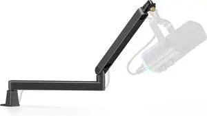 InnoGear 2025 Upgraded Microphone Boom Arm, Magnetic Cable Management Low Profile Mic Stand 360° Rotatable Desk Mount for Fifine AM8 K669B Blue Yeti HyperX QuadCast SoloCast AT2020, Black