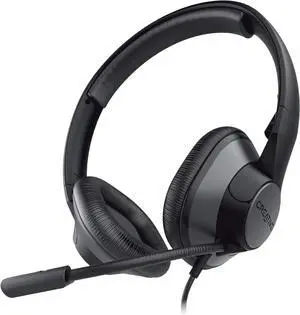 Creative HS-720 V2 USB Digital Audio On-Ear Headset with Noise-Cancelling Condenser Boom Mic, Inline Mic Mute/Calls/Volume Control and Mic-Monitoring Feature, Simple Plug-and-Play for Video Calls