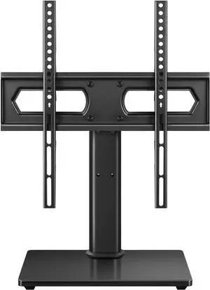 Universal TV Stand for 27-75 inch TVs Swivel +/-35° Height Adjustable Table Top TV Base Max VESA 400x400mm,Holds up to 77 lbs Black