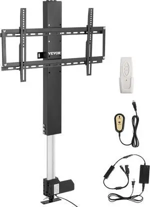 VEVOR Motorized TV Lift Stroke Length 31 Inches Motorized TV Mount Fit for Max.60 Inch Lift with Remote Control Height Adjustable 42-73 Inch,Load Capacity 132 Lbs