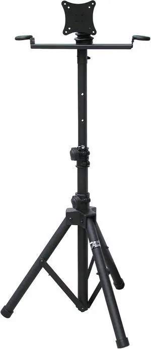Audio2000'S S420Y Portable Flat Screen Panel LCD LED TV Monitor Stand with Foldable Tripod Legs, Including a 100 X 100 mm Standard VESA Mounting Plate