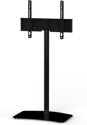 SONOROUS PL-2800 Premium TV Stand for Living Room & Bedroom  Modern Luxury Floor Stands with Swivel Mount & Tempered Glass Base  Universal Television Stand Fits Flat Screen TVs up to 65 Inch