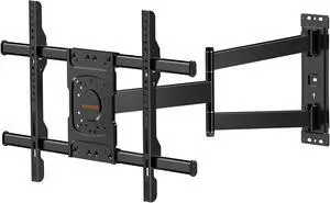 33 Extension Long Arm Single Stud Corner TV Mount, Full Motion TV Mount for 32-75''Screens, 90 Degree Swivel, Load 100 lbs,Max VESA 600x400mm WHYFONE