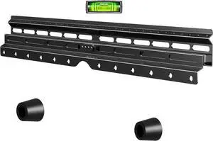 No Stud TV Wall Mount, Drywall Studless TV Hanger for Most 32-75 inch Flat Screen TVs, Holds up to 100lbs, No Stud, No Drill, No Anchors, Easy Install (MF81M)