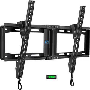 HOME VISION Heavy Duty Tilt TV Wall Mount Bracket for 32-86 Inch Flat/Curved TVs, 165Lbs Capacity, Max VESA 600x400mm, Fits 12/16/24 Inch Studs, Low Profile, Universal, HV9601