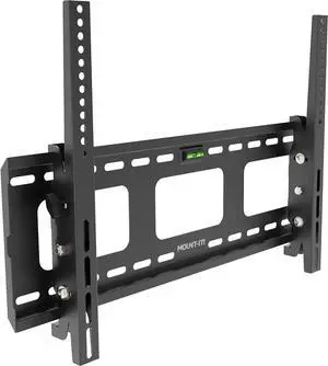 Mount-It! Tilting TV Wall Mount for 37-80 Inch Flat Screen TVs, Low Profile Bracket Supports 175 lbs, Universal VESA 600x400 mm, Adjustable Tilt to Reduce Glare, Fits 16/24 Studs