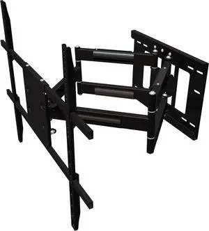 Full Motion Corner TV Wall Mount for 55-90 Inch TVs - 32" Extension, Heavy Duty Bracket with Swivel & Tilt, Supports 120 lbs, Universal Large Screen Fit, Requires 16" Studs