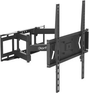Full Motion TV Mount for 23-70 inch TVs, Holding up to 110lbs, Max VESA 400x400mm Wall Mounting Bracket Fits 12/16 Inch Wood Studs
