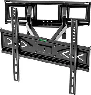 TV Wall Mount for 32-65 inch TVs, Full Motion Wall Mount TV Bracket with Articulating Dual Arms, Swivel Tilt Extension, Max VESA 400x400mm, Fits 12" 16" Wood Studs up to 77 lbs