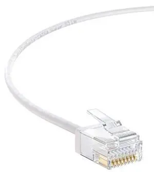 InstallerParts 1 FT (10 Pack) White Cat6A Super Slim Ethernet Cable - 10Gigabit/Sec Network - 550MHZ - 32AWG - UTP - PVC - RJ45 - TIA/EIA* T-568B - UL/RoHS InstallerParts 1 FT (10 Pack) White Cat6A Super Slim Ethernet Cable - 10Gigabit/Sec Network - 550MHZ - 32AWG - UTP - PVC - RJ45 - TIA/EIA* T-568B - UL/RoHS