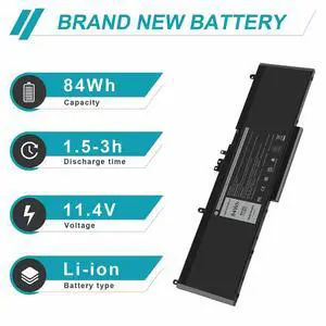 Tronovia WJ5R2 Battery For Dell Latitude E5570 Precision 3510 WJ5R2 4F5YV 04F5YV 84Wh