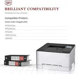 Tronovia With Chip Toner Cartridge 054 054H Fit For Canon 054 Color ImageClass MF642cdw