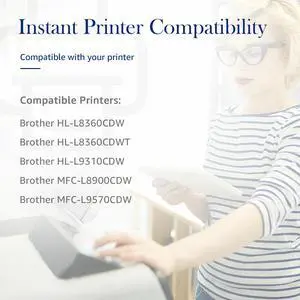 Tronovia 5 Pack TN436 Black Color Toner Cartridge TN433 For Brother HL-L8360CDWT L9310CDW