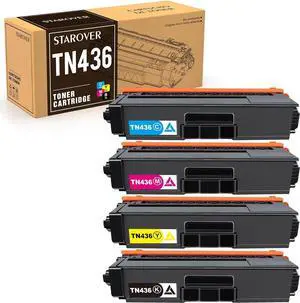 Tronovia 4 Pack TN436 Toner compatible for Brother TN433 HL-L8360CDW MFC-L8900CDW
