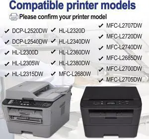 Tronovia 5PK TN660 TN-660 TN630 Toner Cartridge for Brother MFC-L2700DW HL-L2300D Printer