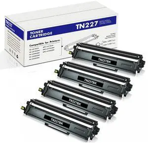 Tronovia 4-PACK BLACK Toner Compatible for Brother HL-L3210CW HL-L3230CDW MFC-L3770CDW