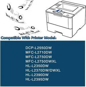 Tronovia 1x TN760 Toner DR730 Drum Compatible For Brother DCP-L2550DW HL-L2395DW 2730DW Lot