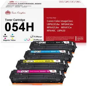 Tronovia 4 PCS Toner Cartridge 054 Compatible For Canon MF641cw MF644cdw LBP622cdw LBP620